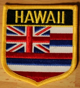 HAWAII HA US State USA Shield Country Flag Embroidered PATCH Badge P1 - Picture 1 of 1
