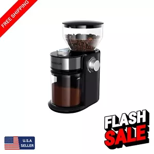 Compact Electric Burr Coffee Grinder: 16 Settings for Perfect Grounds Every Time - Picture 1 of 8