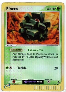 Pineco 71/97 Pokemon TCG EX Dragon Reverse Holo - Picture 1 of 3
