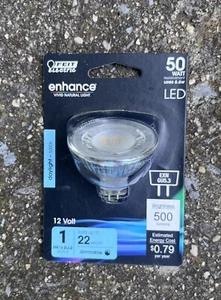 FEIT ELECTRIC 50 WATT ENHANCE MR16 GU5.3 LED BULB DAYLIGHT NEW IN PACKAGE - Picture 1 of 9
