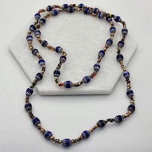 Venetian Chevron Beaded Necklace - Picture 1 of 3