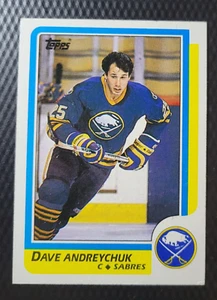 1986-87 Topps DAVE ANDREYCHUK Buffalo Sabres HOF Hockey NHL Card #16 - Picture 1 of 2