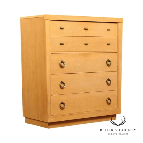1950s Mid Century Modern Blonde Wood Chest of Drawers Cover