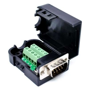 DB9 Male 9Pin to Screw Terminal Connector Module - Picture 1 of 4