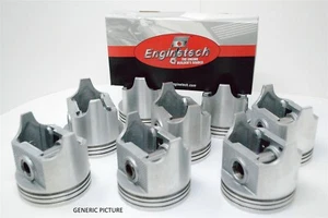 70 71 72 73 74 Ford Mercury 5.8L 351C Cleveland - (8) Pistons and Cast Ring Set - Bild 1 von 3