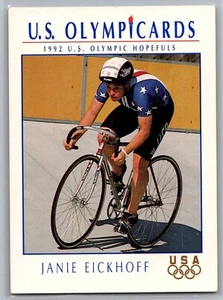 1992 Impel U.S. Olympic Hopefuls Multi-Sport Card #32 Janie Eickhoff/Cycling - Picture 1 of 2