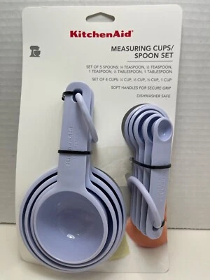 KitchenAid Measuring Cups & Spoon Set - Lavender - Soft Handles for Secure Grip - Image 1 of 3