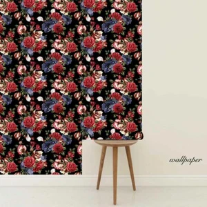 Red Rose Living Room&Bedroom Decor Paper Peel Stick Wallpaper Self-Adhesive 3m - Picture 1 of 6