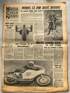 Motor Cycle News - 7 August 1963 - Hallett Cup, Oulton Park - Vintage Newspaper - Picture 1 of 5