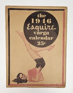 The 1946 Esquire 8½"× 12" Varga Calendar With Mailing Envelope - Picture 1 of 9