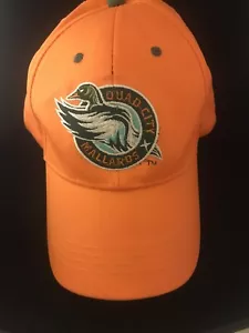 Quad Cities Mallards orange verstellbare Logo-Kappe Mütze Team Zerstörer Kopfbedeckung - Bild 1 von 4