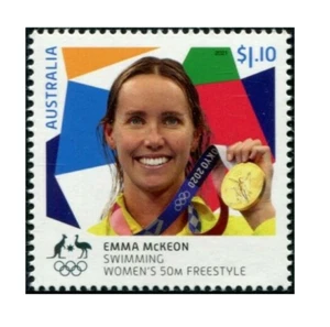 Medalla de oro olímpica Australia Tokio 2021 natación para mujer 50 m estilo libre montada sin montar o nunca montada, nueva - Imagen 1 de 1