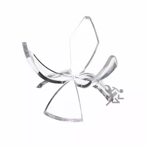 2-3/4" Acrylic Reversible Three Prong Tulip Display Stand Qty: 12 - Picture 1 of 3
