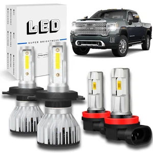 For Honda Ridgeline 2006-14 4x 6000K LED Headlight High-Low Beam Fog Light Bulbs - Picture 1 of 18