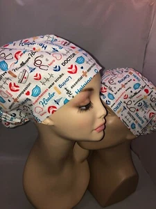 Euro Scrub Hat Nurse Healthcare Hero Stethoscope Surgical Cap CNOR CRNA MD DR - Bild 1 von 3