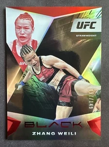 Panini Chronicles UFC 2021 - Panini negro rojo #120 Zhang Weili/149 - Imagen 1 de 2