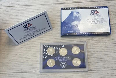 2007 US Mint 50 State Quarters Proof Set - with Certificate of Authenticity - Image 1 of 4