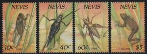 Nevis 1989 - Mié-Nr. 514-517 ** - MNH - Insectos - Rana / rana - Imagen 1 de 1