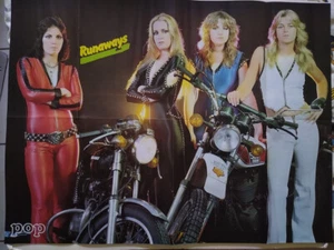 Runaways Joan Jett Lita Ford Jackie Sandy John Travolta Poster Germany 1970s - Imagen 1 de 2