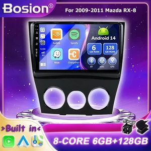 6GB+128GB Android 14 Car Stereo Car Play Navi GPS 🌟For 2009-2011 Mazda RX-8🌟 - Bild 1 von 17