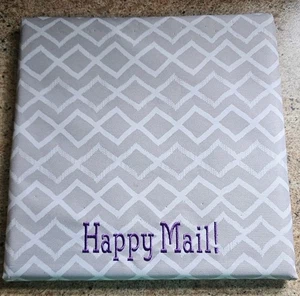 Thirty-One Wall Together Pinboard, Taupe Dancing Diamond, Happy Mail! - Picture 1 of 4