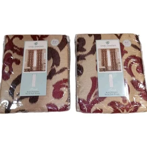 Cindy Crawford Style Curtains Trivoli Grommet Panels Set Of 2 50x84 Opened - Picture 1 of 10