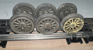 VINTAGE ZUG TEILE - 3 PAAR ZAHNRADSATZ FÜR LOKOMOTIVEN DER SPUR "O" - Bild 1 von 7