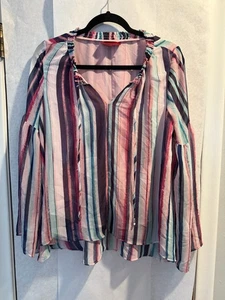 Jennifer Lopez Chiffon Flowy Top Size S - Picture 1 of 5