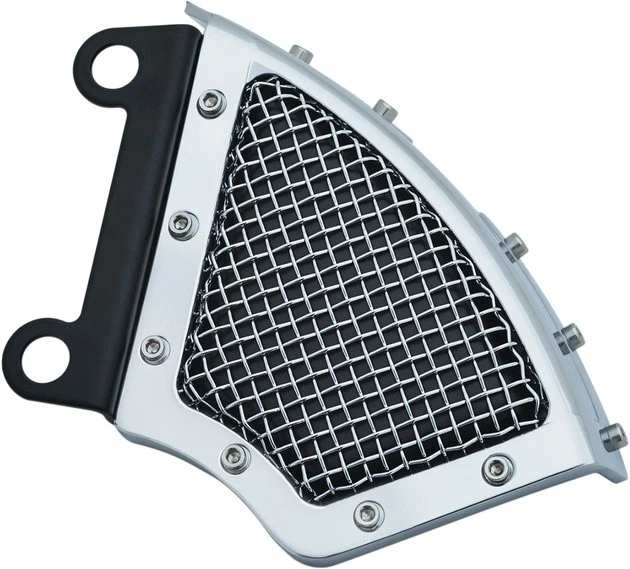 Cubierta de pinza de freno de malla Kuryakyn disco único delantera cromada #6540 Harley Davidson Foto 1 de 1