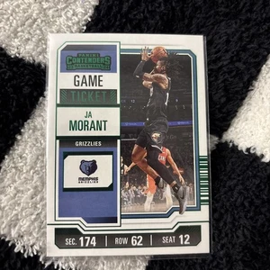 Boleto de juego Ja Morant Green Foil #74 2023 Panini Contenders Memphis Grizzlies casi nuevo - Imagen 1 de 1