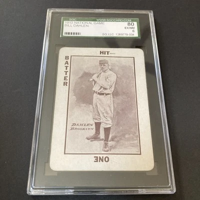 1913 National Game Bill Dahlen SGC 6 - Image 1 of 4