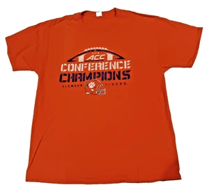 Clemson Tigers 2016 ACC Conference Champions T-shirt Size L, 100% Cotton Orange - Picture 1 of 4