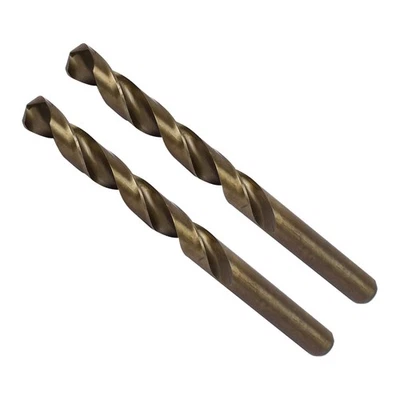 2pcs High Speed Steel Cobalt Straight Jobber Drill Bits 10.2mm Dia 130mm Long - Image 1 of 4