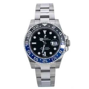 Rolex GMT-Master II 116710BLNR Batman NEUWERTIG Auto SS Black Dial Herrenuhr 40mm - Bild 1 von 4