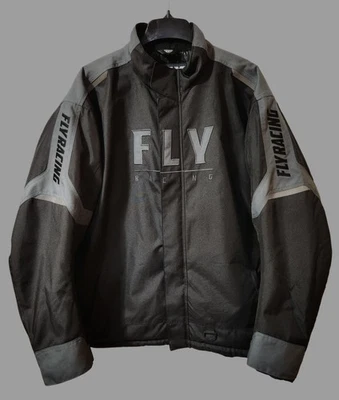 FLY RACING OUTPOST JACKET BLACK/GREY-3X Windproof Water Resistant-BRAND NEW! - Image 1 of 4