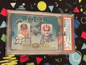 2000 Donruss Preferred Jim Kelly Doug Flutie Pen Pals /40 Dual Auto PSA 8.5 - Picture 1 of 2