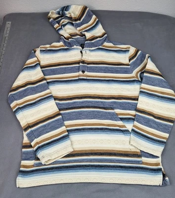 Pendleton Southwestern Hoodie Mens Medium Brown Aztec Kangaroo Pouch Baggy - Image 1 of 4