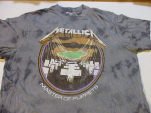 METALLICA MASTER OF PUPPETS TIE DYE T-SHIRT L MEGADETH JUDAS PRIEST IRON MAIDEN - Picture 1 of 5
