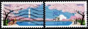 OFF paper #4651-52 Cherry Blossom Centennial (used set of 2) 2012 _f120 - Picture 1 of 1