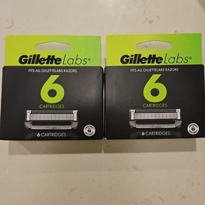 Gillette Labs Razor Cartridges Of 6, 5 Blade Cartridges X2 - Picture 1 of 2