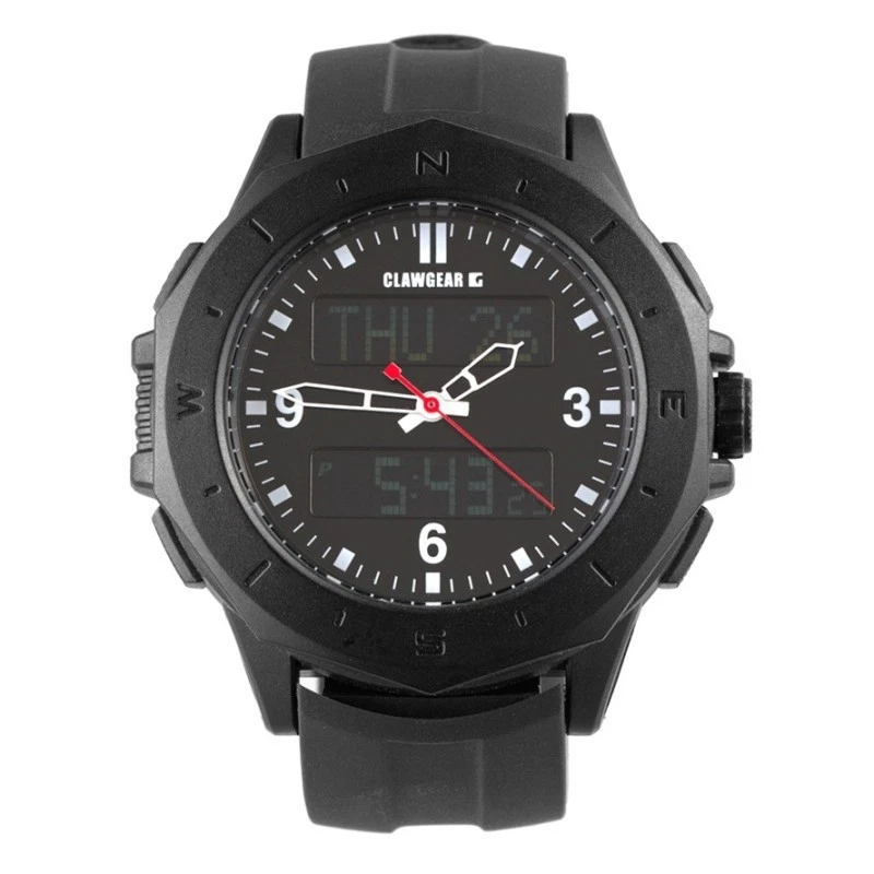 Claw Gear Orologio Dual Timer All Black Per Operatori Militari Con Bussola - Immagine 1 di 4