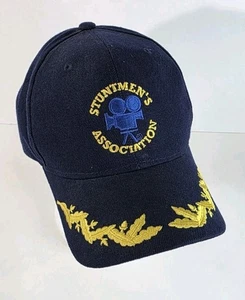 Stuntman's Association Snapback Cap Embroidered Scrambled Egg Navy Blue Exc Cond - Picture 1 of 7