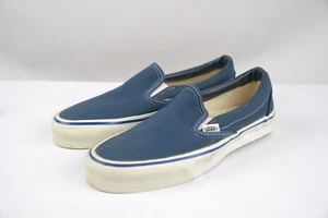 Vintage Vans Made In USA 1990s Style 98 Slip On BLUE NOS Deadstock - Picture 1 of 9