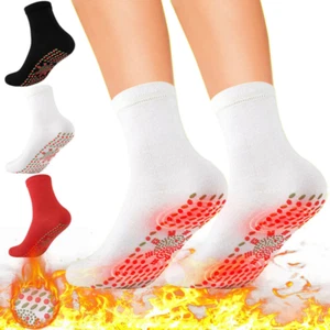 Self Heating Tourmaline Magnetic Therapy Health Socks Infrared Foot Pain Warmth - Picture 1 of 13