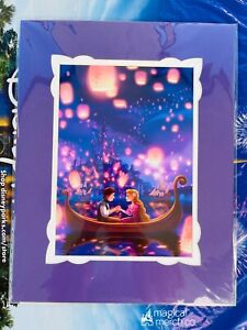 Disney WonderGround Tangled Lantern Love Song Rapunzel 14x18" Matted Print