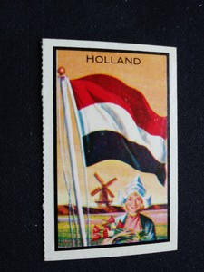 1963 Topps Flags Midgee Card # 36 Holland (EX)