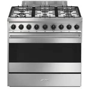 SMEG B91GMXI9 CUCINA 90X60 6 FUOCHI A GAS FORNO ELETTRICO MULTIFUNZIONE - PROMO - Foto 1 di 2