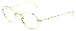 Gafas ópticas ovaladas doradas ALGHA London Line (SAVILE ROW) 52x20 mm MARCOS RX - Nuevo de lote antiguo - Imagen 1 de 12