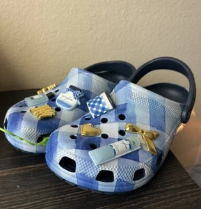 Bath & Body Works x Crocs SCENTED Classic Gingham Clog IN HAND! W/8 M/6 - Picture 1 of 5