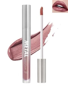 Metallic Lip Gloss Glitter Lipstick Shiny Metallic Matte Liquid Lipstick High... - Picture 1 of 7